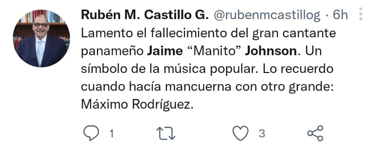 Muere cantante Jaime Johnson