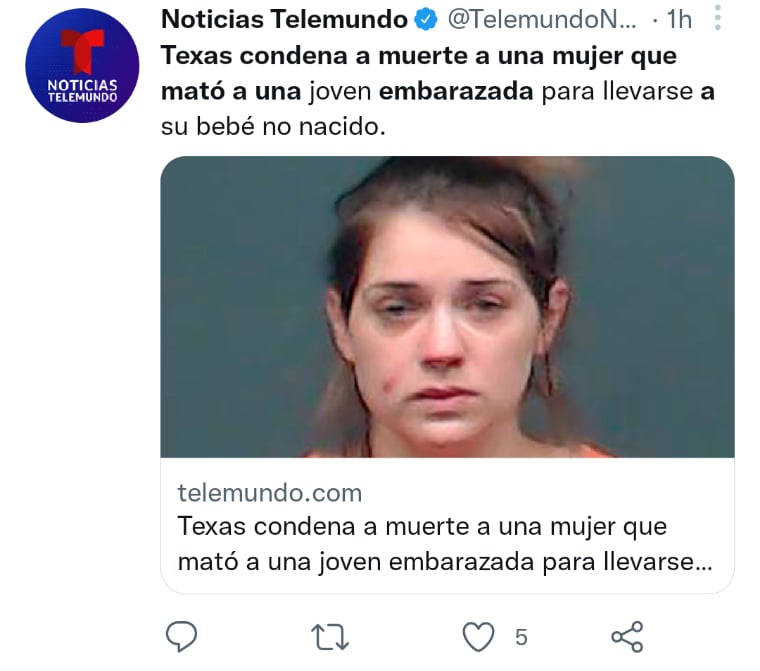 Mujer de Texas sentenciada