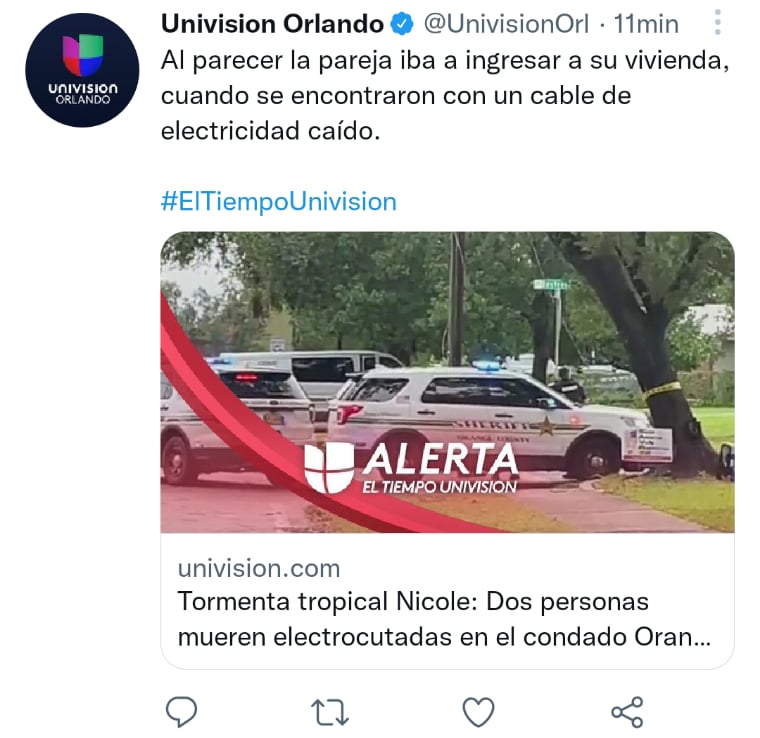Two people die electrocuted