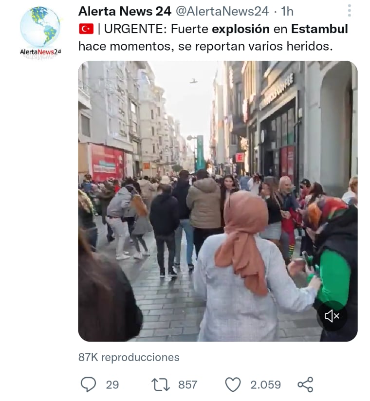 Heridos por explosión Estambul