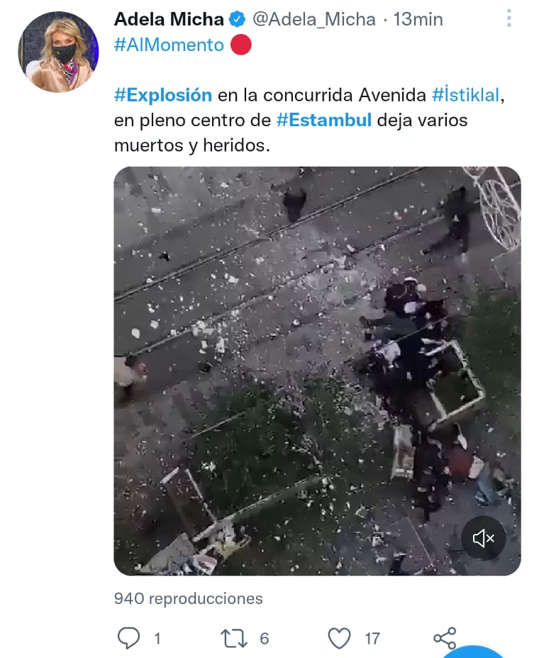 Heridos por explosión Estambul