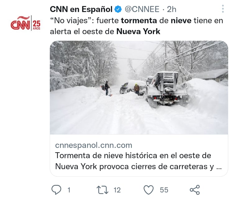 Helada vigente en EEUU