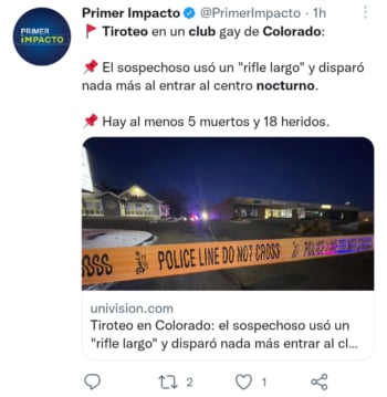 Autor tiroteo club Colorado