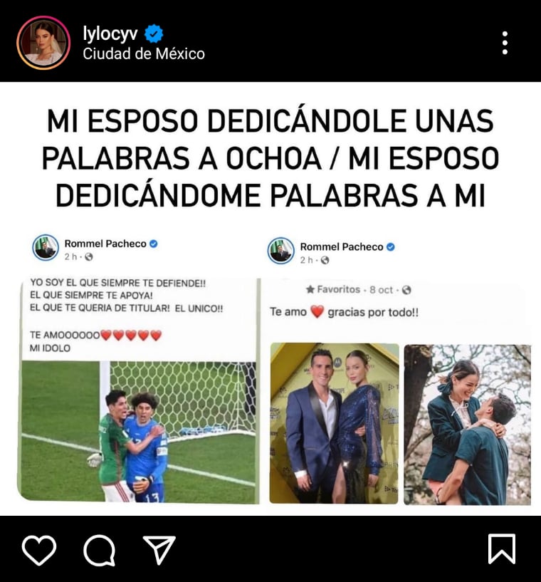 What the message said that leaves between seeing that Rommel Pacheco prefers Ochoa to Lylo Fa