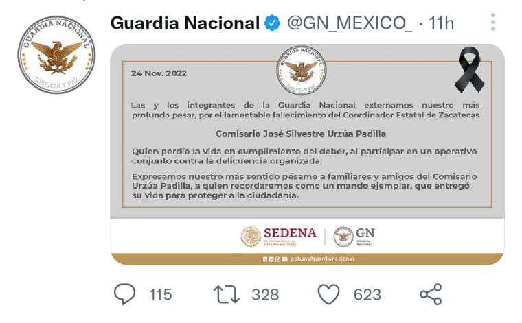 Matan a comandante mexicano