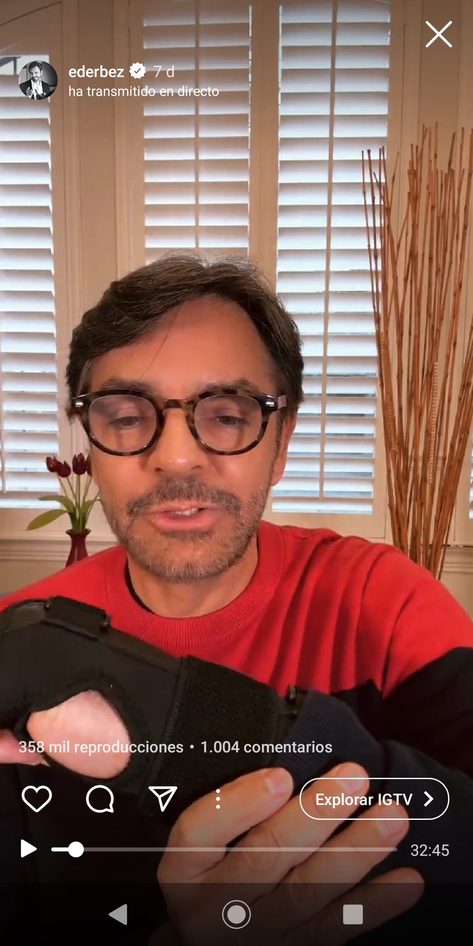 El actor mexicano se mostró entusiasmado tras poder regresar a sus proyectos televisivos y de cine