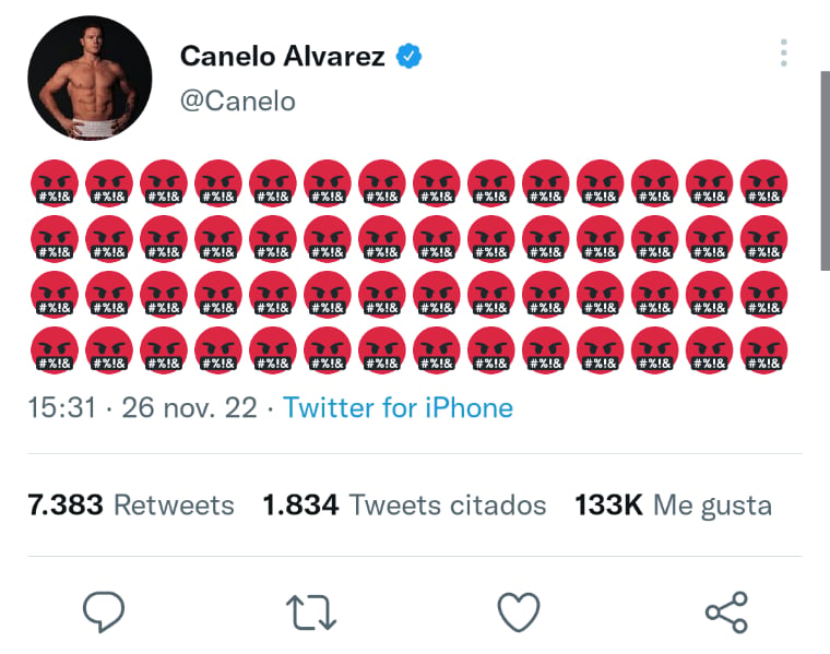 Canelo estalla derrota México