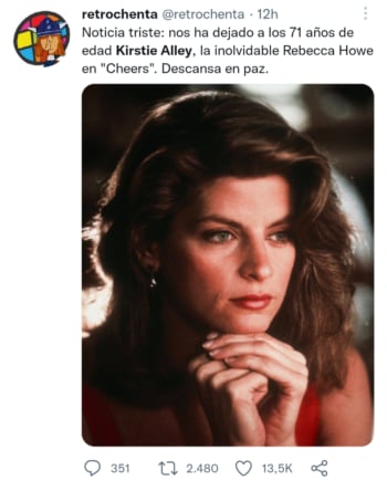 Causa muerte Kirstie Alley