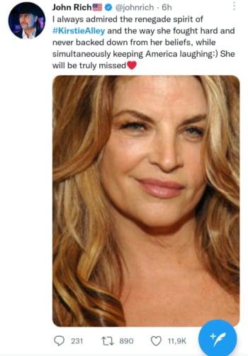 Causa muerte Kirstie Alley