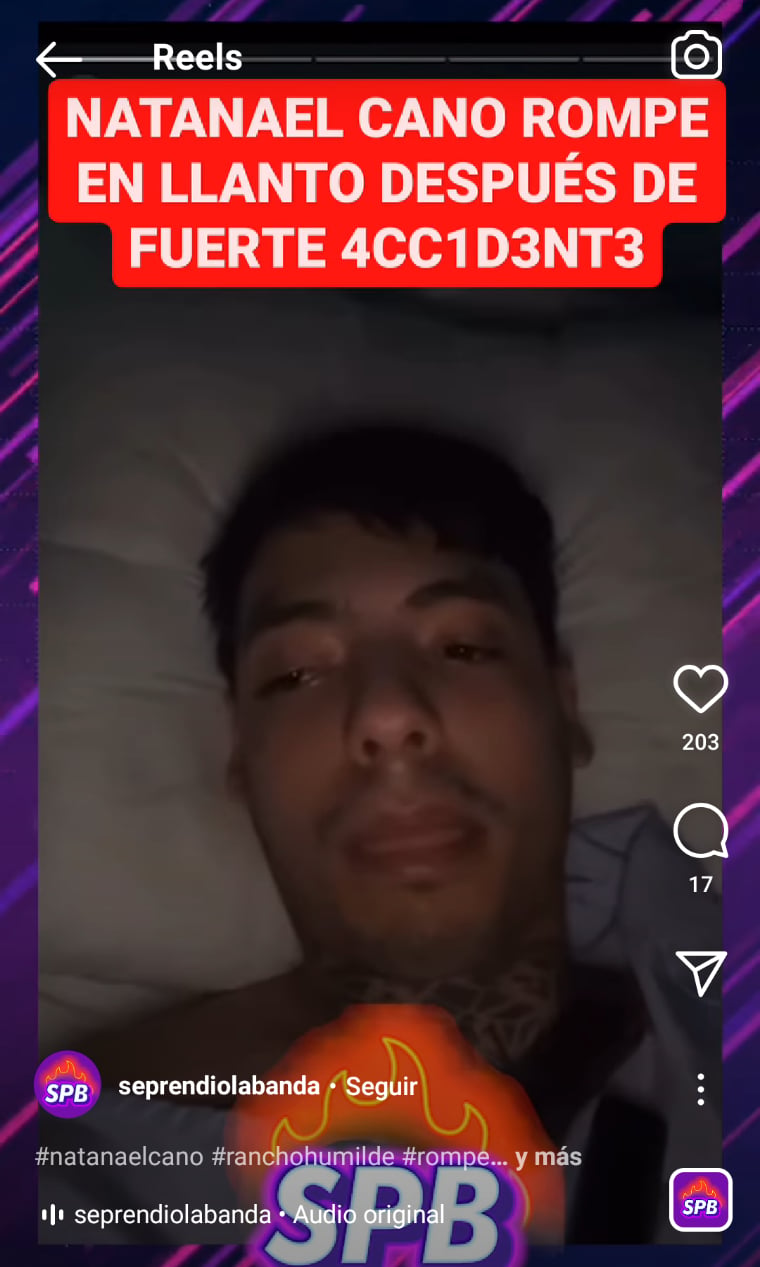 Natanael Cano rompe llanto