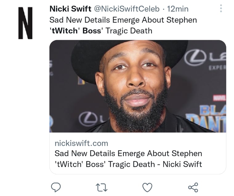 Nota suicidio Stephen tWitch