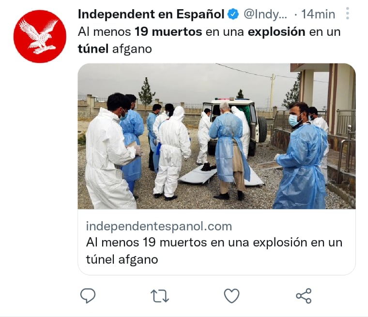Explosión deja 19 muertos