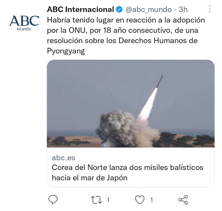 Corea del Norte dispara