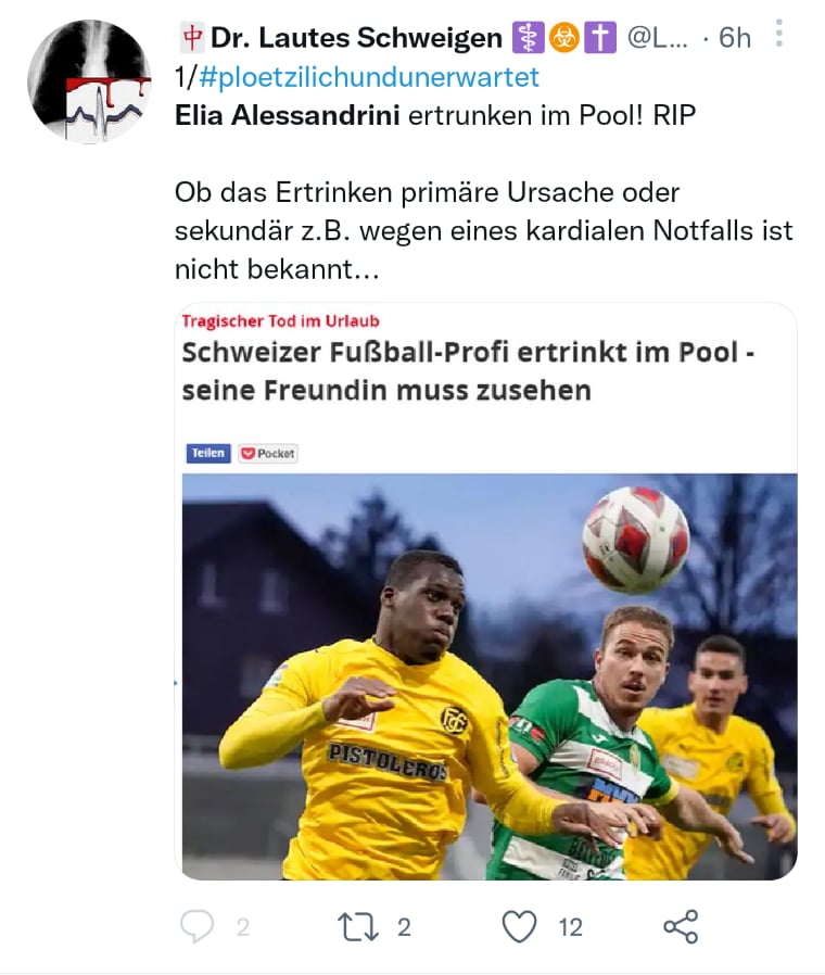Muere futbolista Elia Alessandrini
