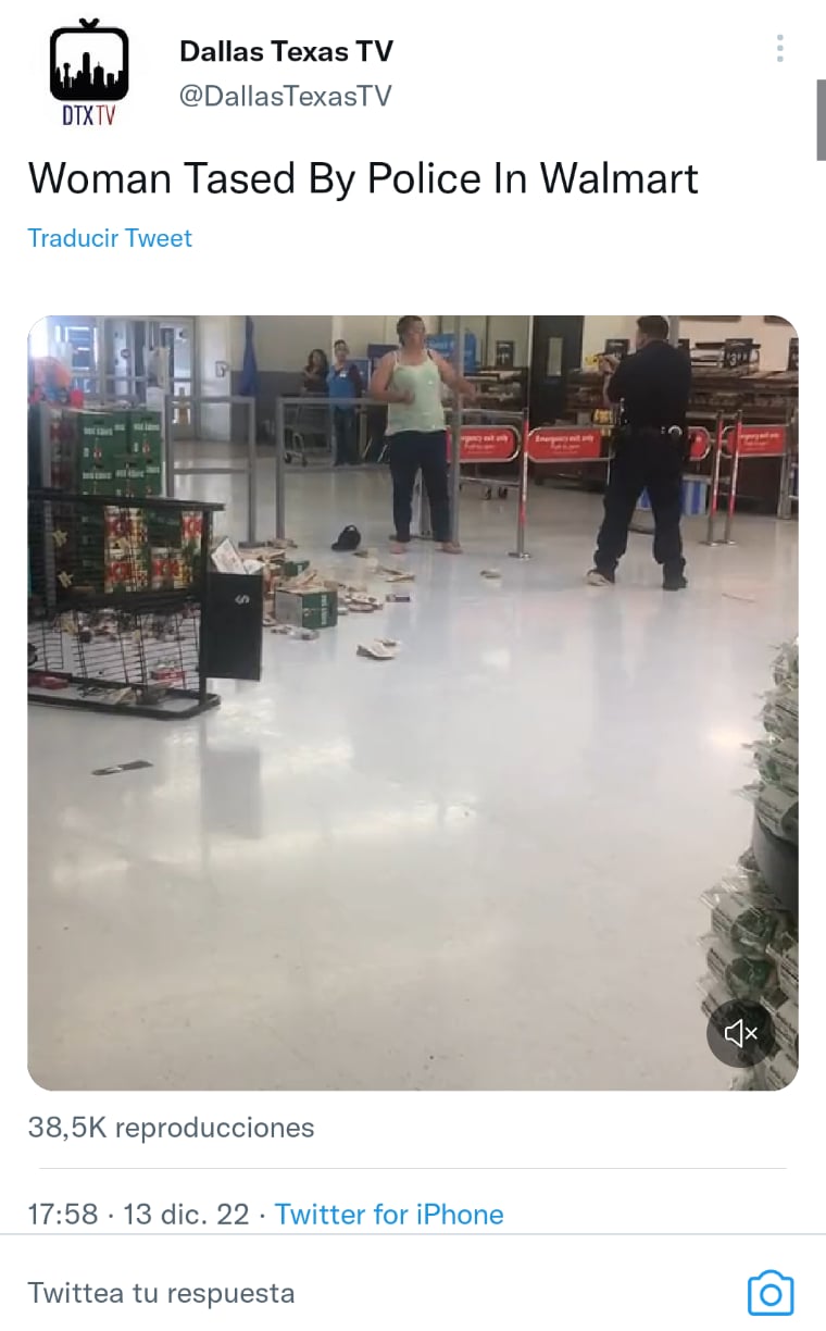 Mujer destrozó Walmart Texas.