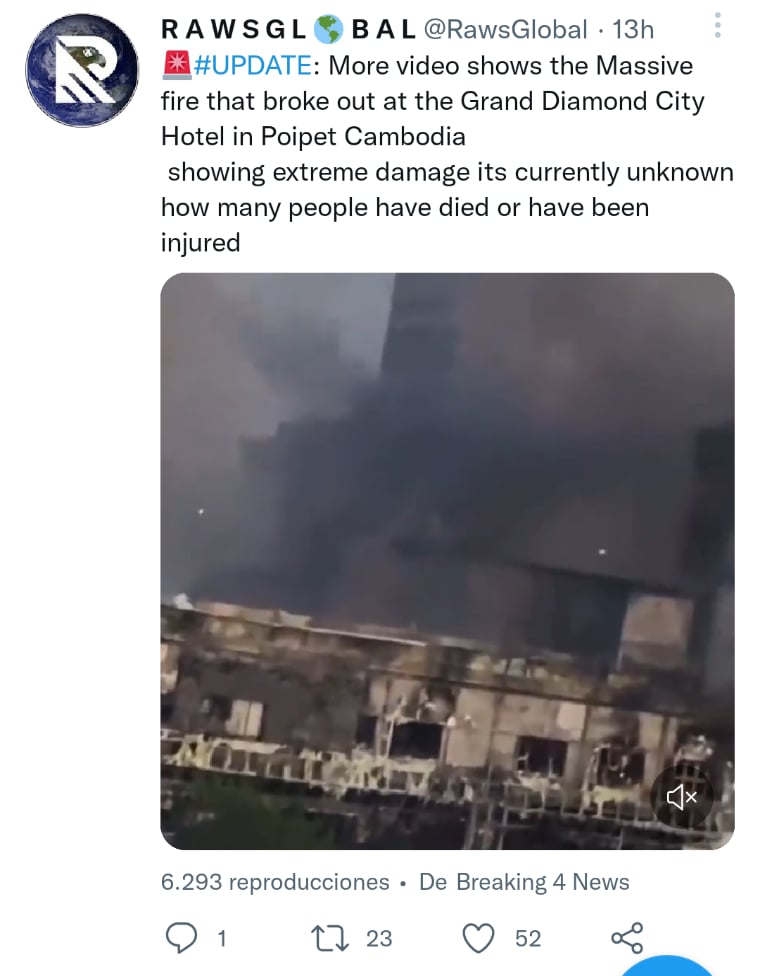 Videos del incidente comenzaron a circular a través de redes sociales