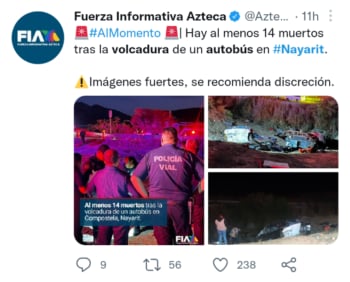 Menores de edad se encuentran entre las personas fallecidas