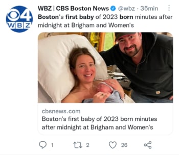 Nace primer bebé 2023
