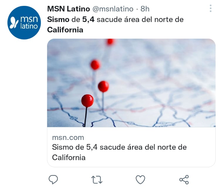 El temblor de magnitud 6.4 dejó varias personas muertas en EEUU