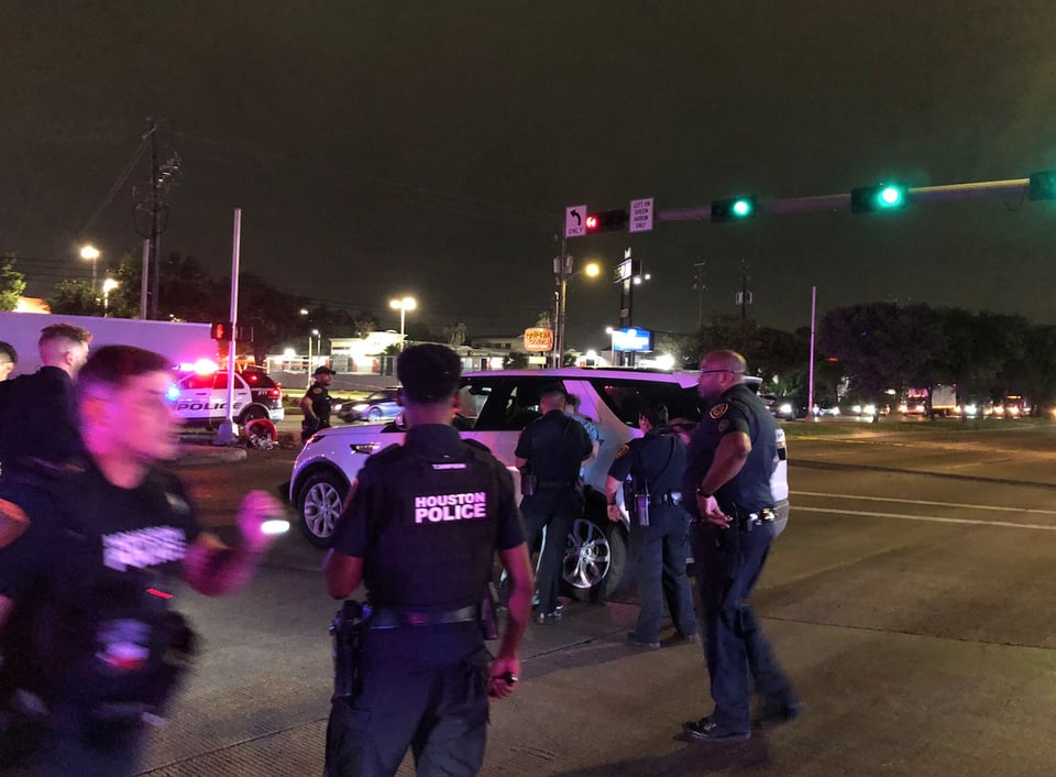Los tres atacantes persiguieron a su víctima a toda velocidad