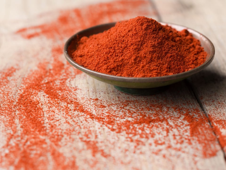The spice paprika