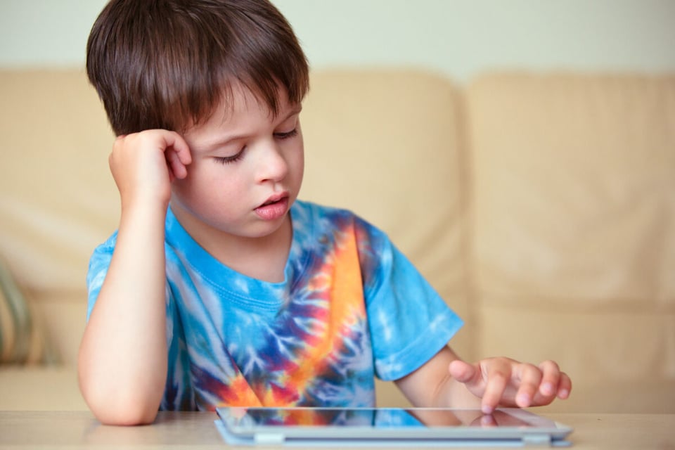 Child with tablet, Parenting, Living room, Children, Podcast