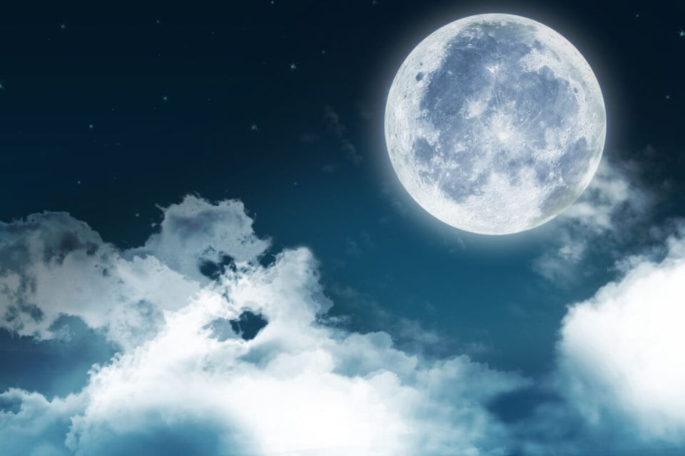 Luna en el cielo