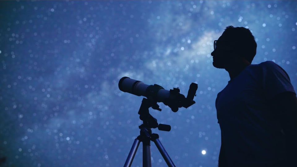 Telescope, Stars, Man, Galaxy, Museum