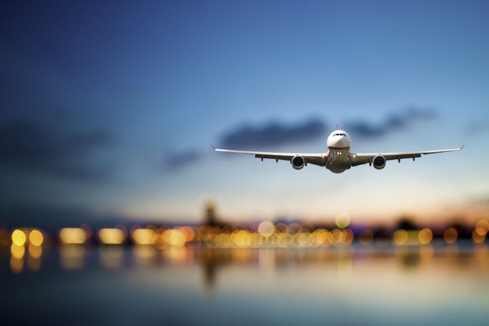 Avión enfocado