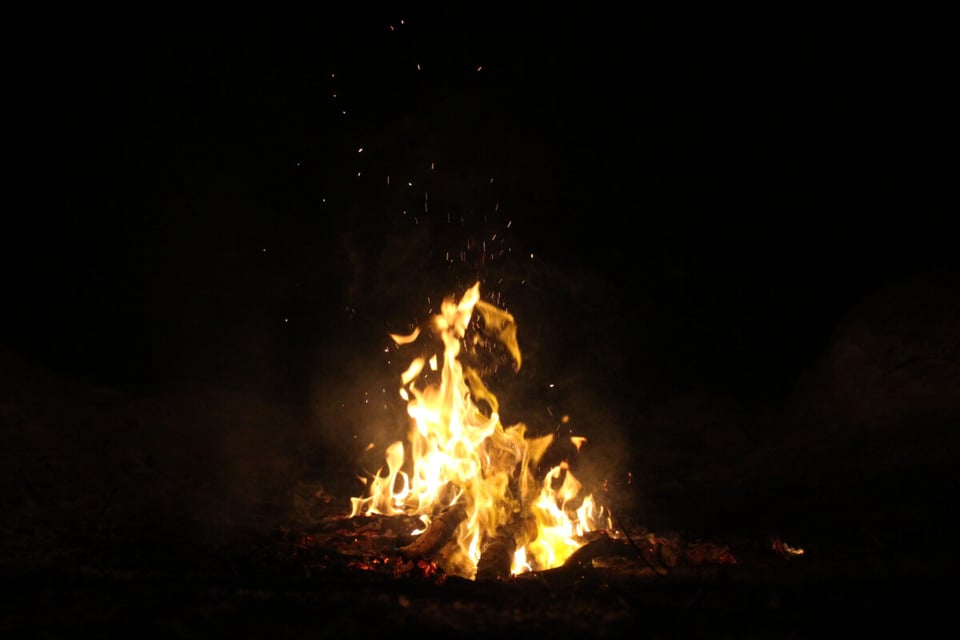 Campfire, Fire, Light, Werewolf, Podcast