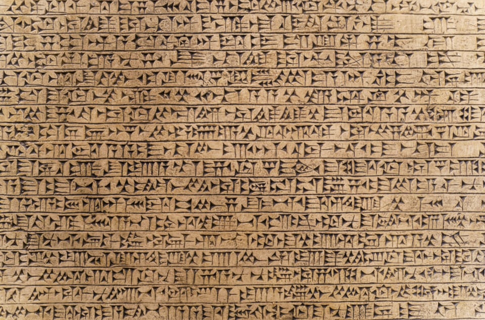 Jeroglíficos sumerios de escritura