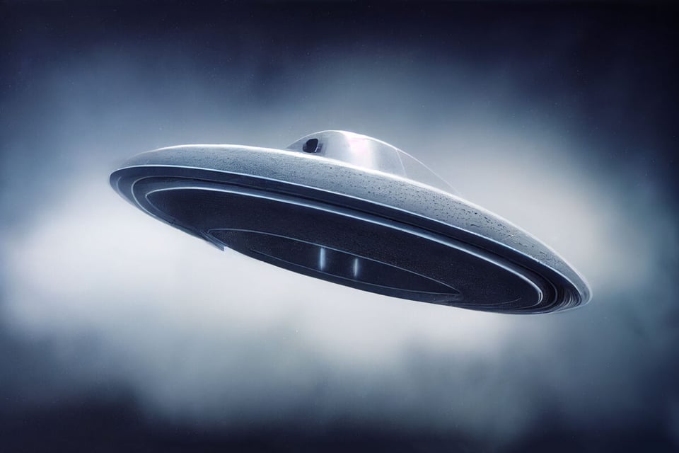 Close-up of UFO
