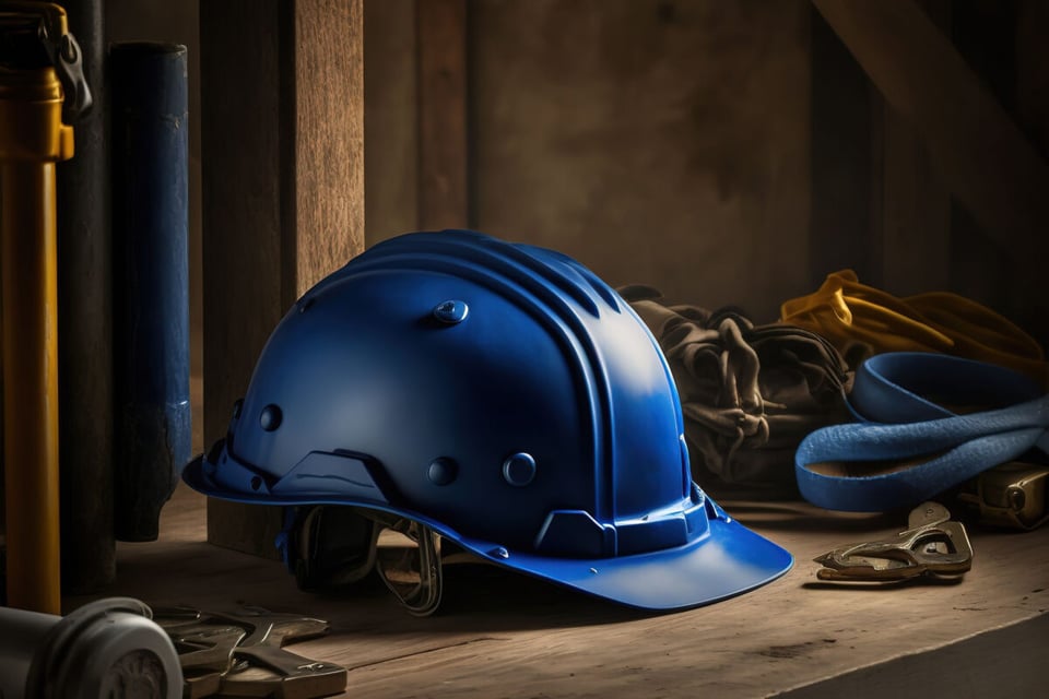 Helmet, Blue, Work, MundoNow, Podcast