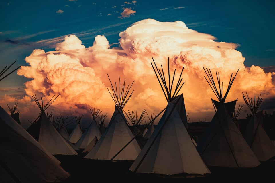 Tipi, Sky, Crossed Face, Legend, Podcast