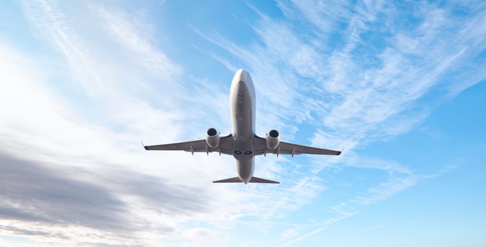 Plane flying