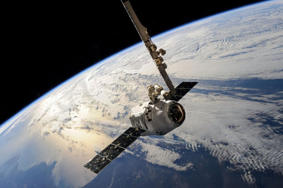 Satellite in the space
