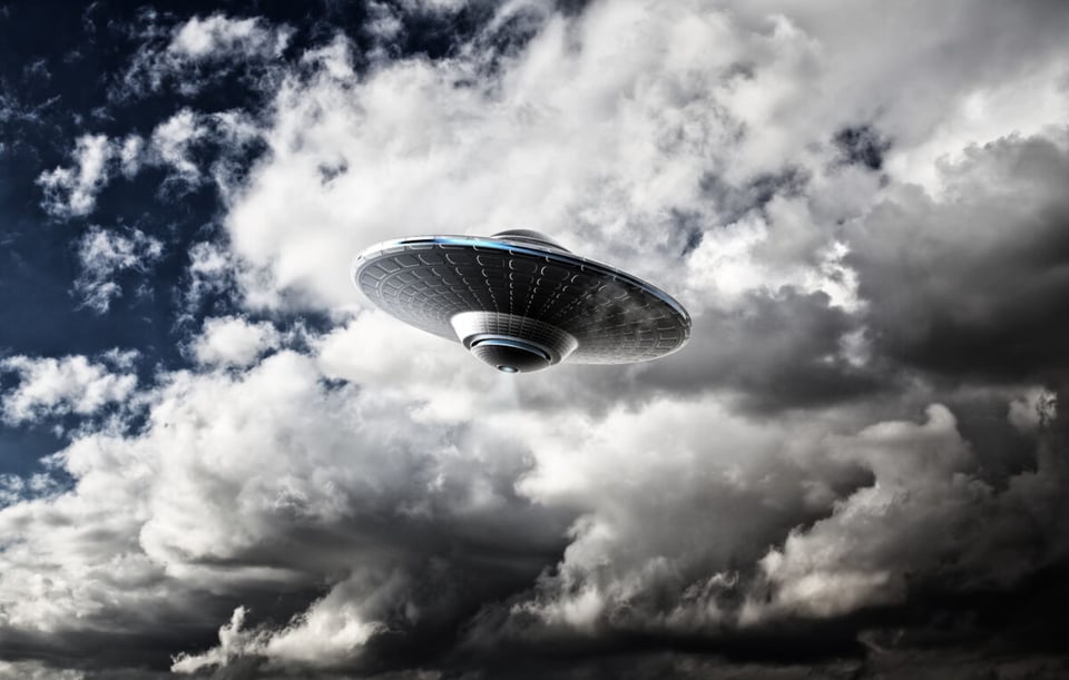 UFO in the sky