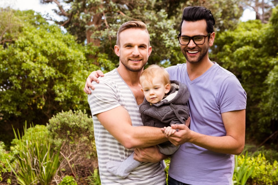 Matrimonio gay con hijo