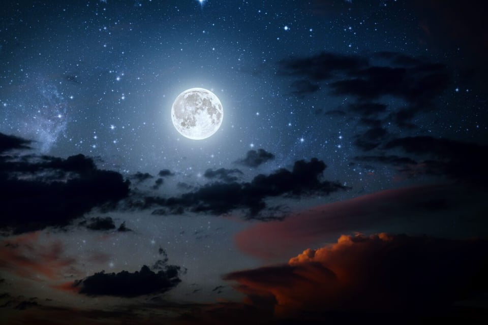 Luna, Nubes, Noche, MundoNow, Podcast