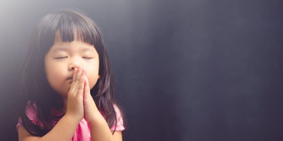 Kid praying