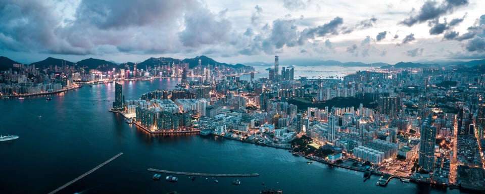 Vista de Hong Kong