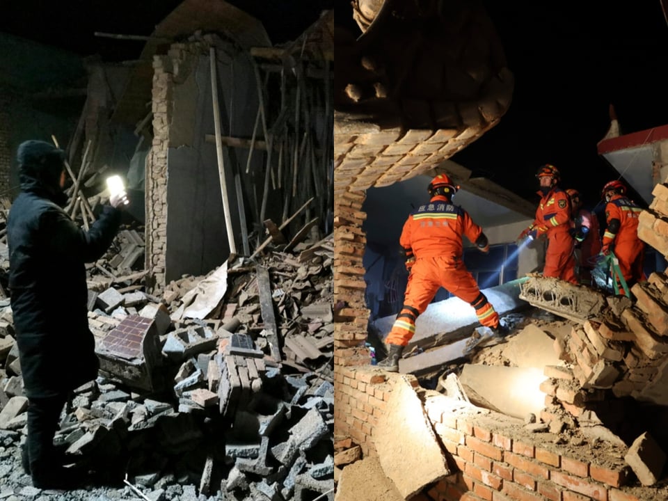 Aumenta a 126 número de muertos tras terremoto de magnitud 6.2 en China