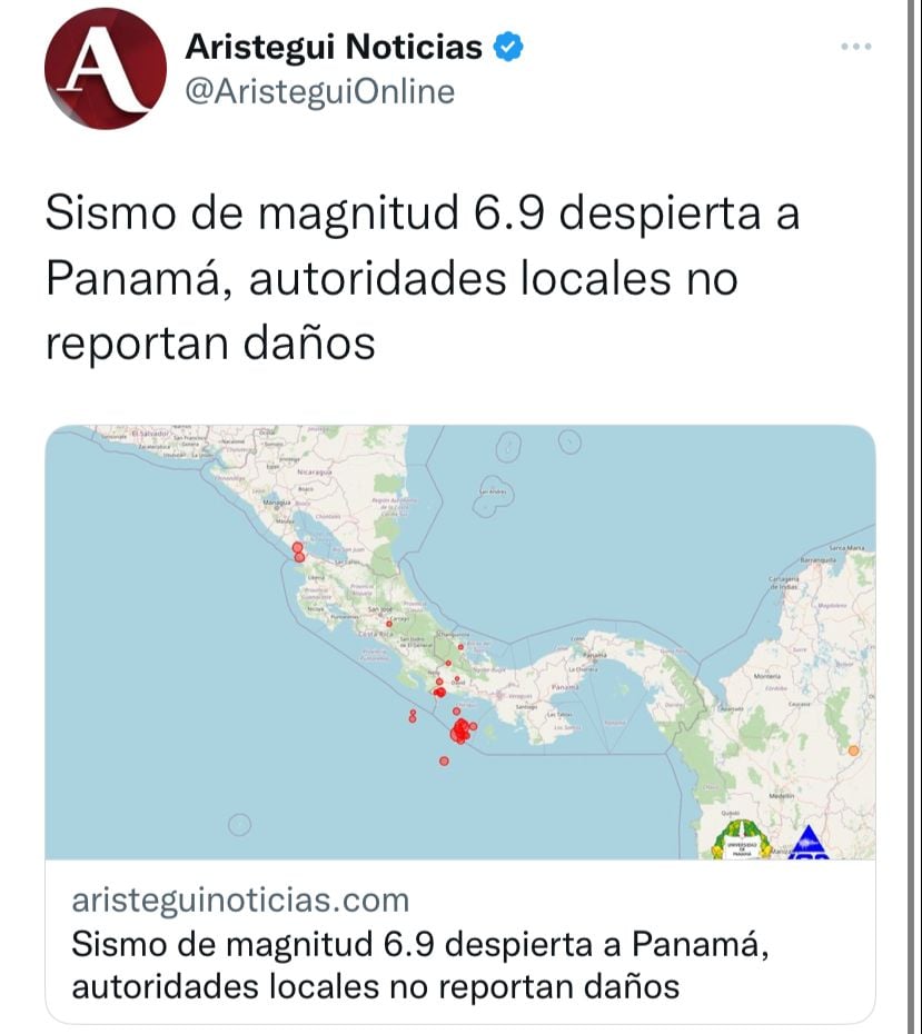 ¿Hubo afectaciones por el sismo de 6.7 grados en Panamá?