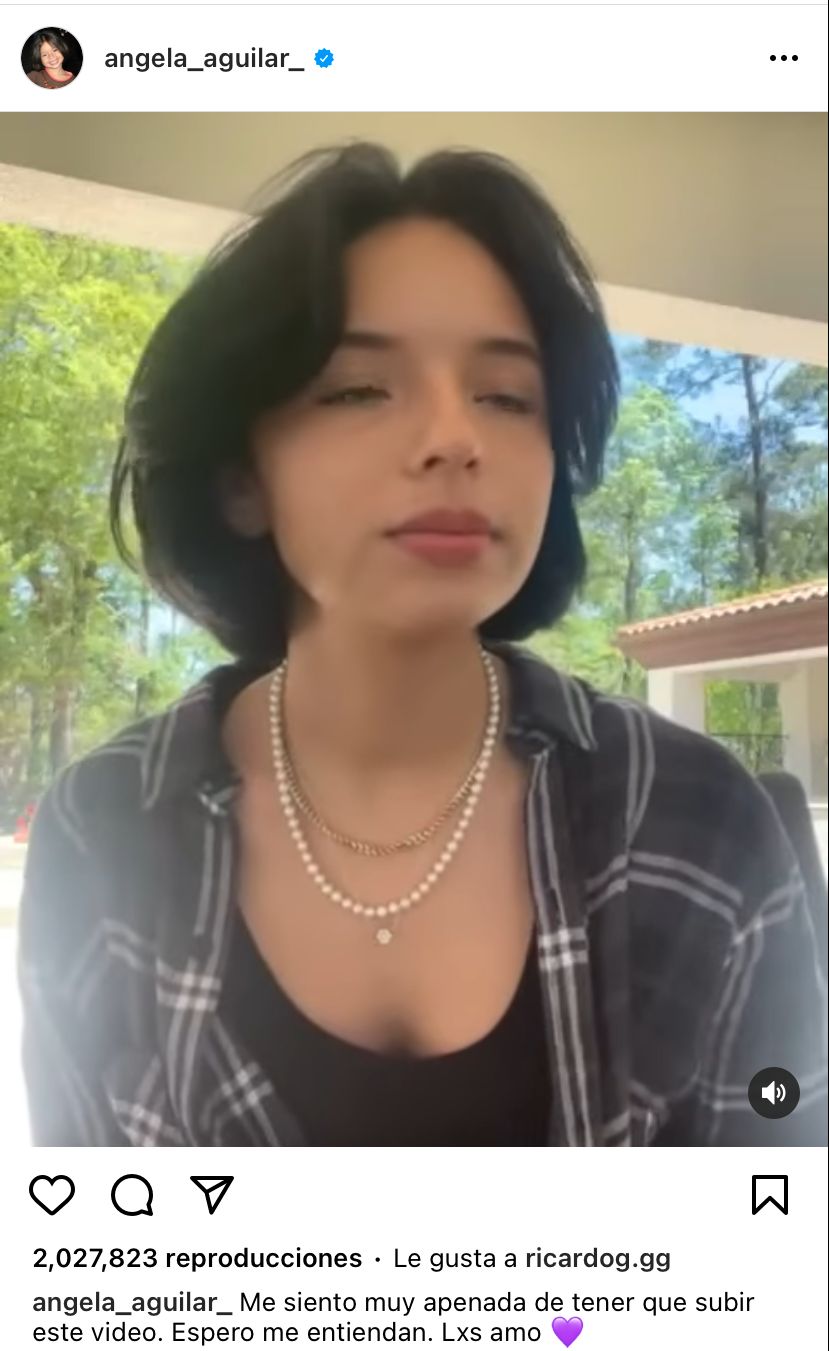 Who leaked the images of Ángela Aguilar?