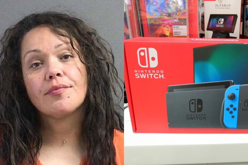 Mujer acusada de usar a sus hijas para robar un Nintendo