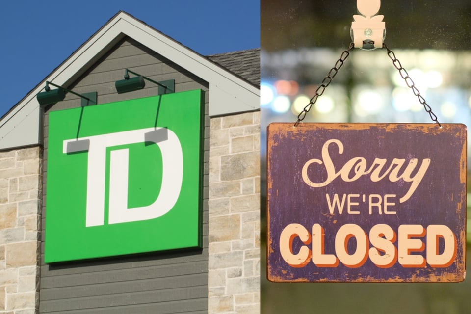 TD Bank confirma que cerrará varias sucursales en septiembre