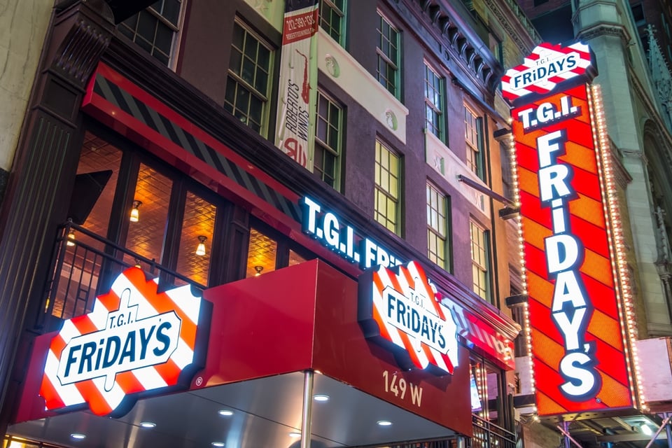TGI Fridays ,California, Ohio, New York, New Jersey, Florida, TGI Fridays Closures