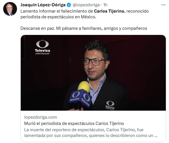 Luto televisión mexicana