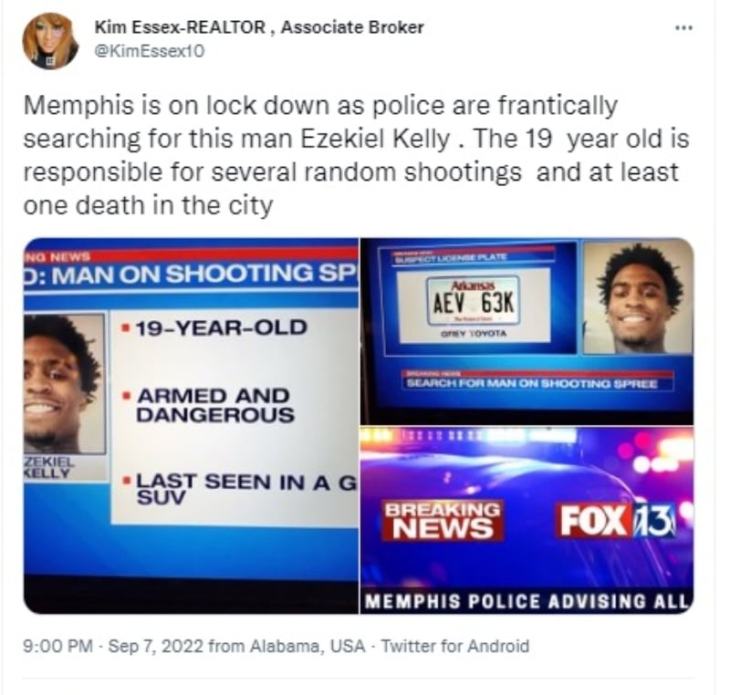 Suspect in Memphis shooting identified