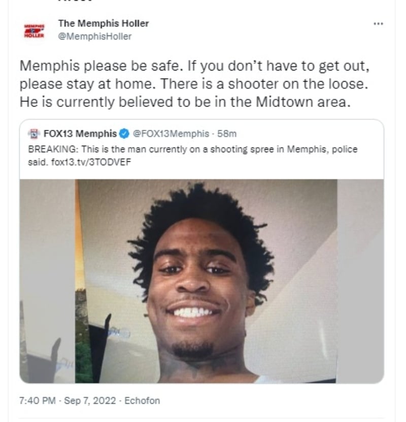 Warning to residents